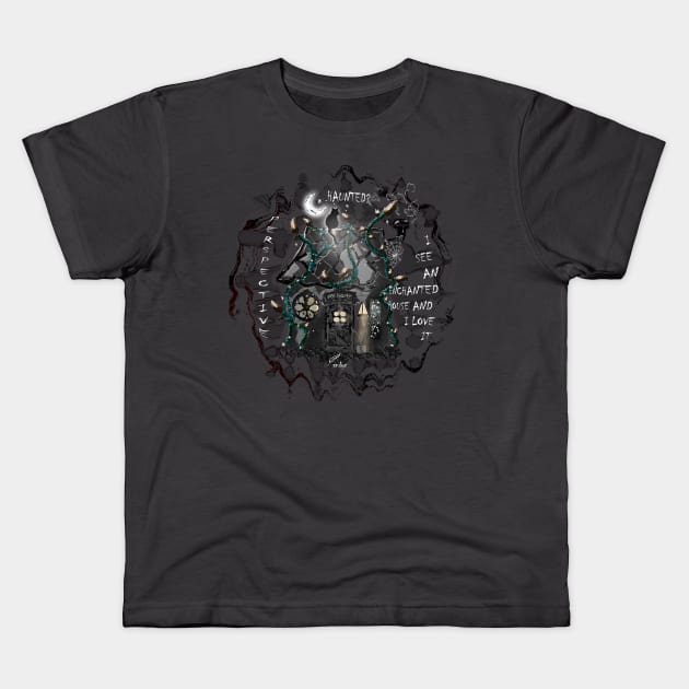 ENCHANTED HOUSE Kids T-Shirt by ACUANDYC